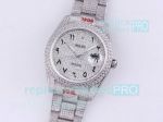 Rolex Iced Out Datejust Arabic Numerals Watch Oyster Bracelet